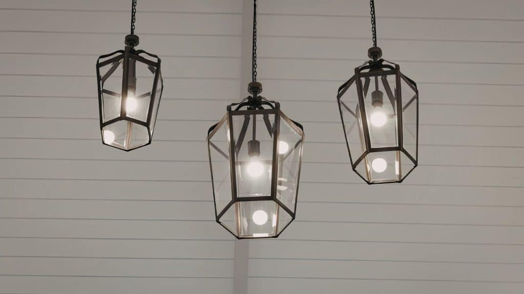 Decorative pendant lighting in a home